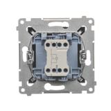 Simon 54 Przycisk „światło” z podświetleniem LED 10A 250V szybkozłączka antracyt DS1L.01/48 KONTAKT