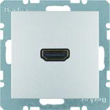BERKER B.Kwadrat/B.7 Gniazdo HDMI z przyłączem 90st aluminium 3315431404 HAGER