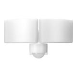 TOS DUO LED 2x20W podwójny naświetlacz ogrodowy z PIR, 2x1600lm, IP65, 4000K, PC, biały