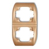 TREND Ramka pionowa podwójna złoty metalik