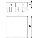 ADP-B SWGR1, Zaślepka 45X45MM