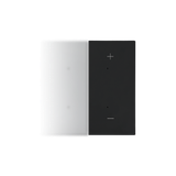 Simon 55 Klawisz połówkowy prawostronny z piktogramem /+/-/ do produktów elektronicznych Czarny mat