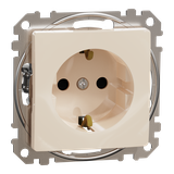 Sedna Design & Elements Gniazdo schuko z przesłonami beżowe SDD112021 SCHNEIDER