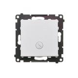 Simon 55 Łącznik schodowy z podświetleniem LED podświetlenie jakW łączniku pojedynczym szybkozłączka Aluminium mat TW6L.01/143 KONTAKT
