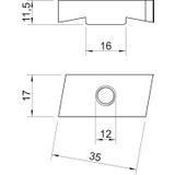 MS40SN M12 ZL Nakrętka ślizgowa