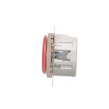 Simon 54 Sygnalizator świetlny LED – światło czerwone 230V złoty mat DSS2.01/44 KONTAKT