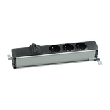 "Simon 480 TS48-130E300K0-40 Listwa standardowa 3 gn. typ E i płytka 2xRJ45 keystone