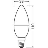 Żarówka LED x2 B39 Świeczka E14 7.5W = 60W 806lm 2700K Ciepła 200° VALUE CLASSIC Osram
