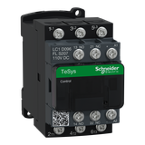 Stycznik mocy TeSys D [AC-3] 9A 3P 1Z 1R kolejowy cewka 110VDC niski pobór LC1D096FLS207 SCHNEIDER