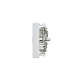 Simon Connect Płytka K45 gn. TV męskie 45x45mm + wkład czysta biel K120A/9 KONTAKT