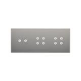 Simon 54 Touch Panel dotykowy S54 Touch 3 moduły 2 pola dotykowe poziome + 4 pola dotykowe + 4 pola dotykowe srebrna mgła DSTR3244/71 KONTAKT