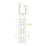 CMT40H60/6 Ceownik montażowy 3,0 mm