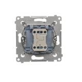Simon 54 Łącznik roletowy trójpozycyjny 1-0-2 srebrny mat DZW1K.01/43 KONTAKT