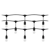 Girlanda oświetleniowa - 1 sznur 15 m (15 opraw) + 15 żarówek LED 1W E27, 3000K + 1 żarówka gratis