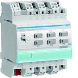 KNX s Sterownik załączający / żaluzjowy 16 A 6-/3-kr obc. pojemnościowe 4 mod TYA606D HAGER