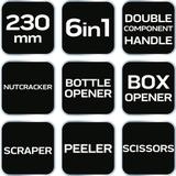 Nożyczki 230 mm 6 w 1