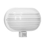 LASO oprawa ogrodowa z czujnikiem ruchu 180st 1x60W E27 IP44 plastik biała LF-2/W ORNO