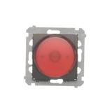 Simon 54 Sygnalizator świetlny LED – światło czerwone 230V brąz mat DSS2.01/46 KONTAKT
