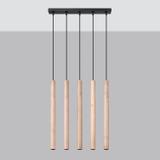 Sollux Lampa wisząca PASTELO 5L drewno SL.1269