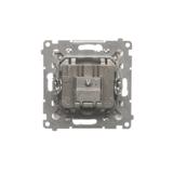 Simon 55 Gniazdo antenowe R-TV-SAT końcowe/zakończeniowe 1x Wejście: 5 MHz÷2,4 GHz Szampański mat