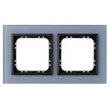 SONATA Ramka podwójna - kolor nieb. szkło szron