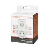 Gniazdkowy czujnik ruchu 120st. IP20, 280W, wersja Schuko MS-1(GS) ORNO