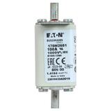 100A 1000V aR DIN 00 TYPE T FUSE Wkładka szybka 100A AC 1000V DIN 00 aR DIN IEC nieizolowan 170M2681