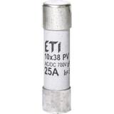 Wkładka topikowa cylindryczna PV gR 700V CH10x38 gR 25A 700V AC DC 002625025 ETI