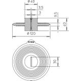 DW FL30x3,5 Kołnierz uszczelniający