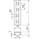 2062, SZYNY PROFIL.2M OC.O.OTW.9MM