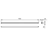 Oprawa LED belka Ledinaire BN021C 20W 2100lm IP20 4000K barwa neutralna LED20S/ 840 120cm 5 lat gw.