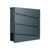 Skrzynka na listy BORNEO z galwanizowanej stali z gazetnikiem antracyt MB-1/A ORNO