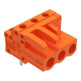 MCS-MIDI Classic gniazdo kątowe 3-bieg. pomarańczowe raster 5,08 mm