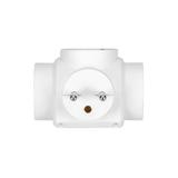 Rozgałęźnik 3x2P+Z biały OR-AE-13184 ORNO