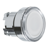 Harmony XB4 Przycisk wystający z samopowrotem LED BA9a biała metalowa ZB4BW31 Schneider