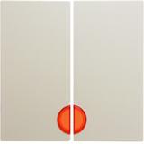 BERKER B.Kwadrat Klawisze z czerwoną soczewką do łącznika 2-klawiszowych krem 5316278992 HAGER