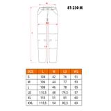 Spodnie robocze, rozmiar M/50, odpinane kieszenie i nogawki