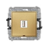MINI Mechanizm ładowarki USB pojedynczej USB A, 5W max., 5V, 1A, bez pola opisowego złoty