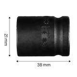 Nasadka udarowa 1/2", 21 x 38mm, Cr-Mo