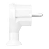 Wtyczka kątowa 2P+Z, Uni-Schuko, biała OR-AE-13261/W ORNO