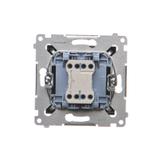 Simon 54 Przycisk pojedynczy zwierny bez piktogramu 10A szybkozłączka czarny