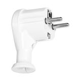 Wtyczka kątowa 2P+Z, Uni-Schuko, biała OR-AE-13261/W ORNO