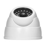 Atrapa kamery monitorującej z podczerwienią CCTV, bateryjna, MINI, biała