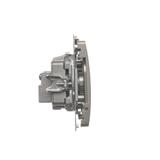 Simon Basic Gniazdo antenowe R-TV-DATA 1x wejście: 5–862 MHz satynowy