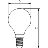Żarówka LED Kulka 6,5W=60W 806lm / 4000K barwa neutralna LEDLuster 6,5-60W P45 E14 840 PHILIPS