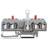 złączka rozłączalna 2-przewodowa 4 mm2 szara