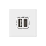 Mosaic - Gniazdo Usb Typa + Typ C Z Szybkozłączem 077570L LEGRAND