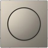 Płytka centralna z pokrętłem, nikiel metalik, System Design