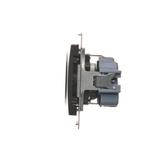 Simon 54 Gniazdo Schuko z przesłonami 16A 250V szybkozłączka antracyt DGSz1CZ.01/48 KONTAKT