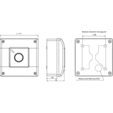 RĘCZNY PRZYCISK URUCHAMIANIA PWP1 2LED  STANDARD + MŁOTECZEK